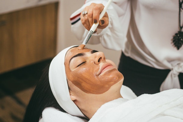 Facial and spa treatment at luxury salon